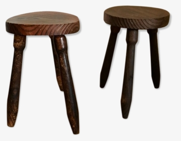 Vintage Tripod Stool Pair   Src Https - Bar Stool, HD Png Download, Transparent PNG